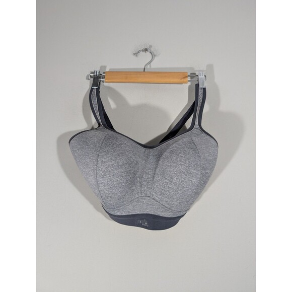 Panache Womens Grey Boundless Non Wired Sports Bra Sz 32GG Comfort Workout Gym - Picture 1 of 7